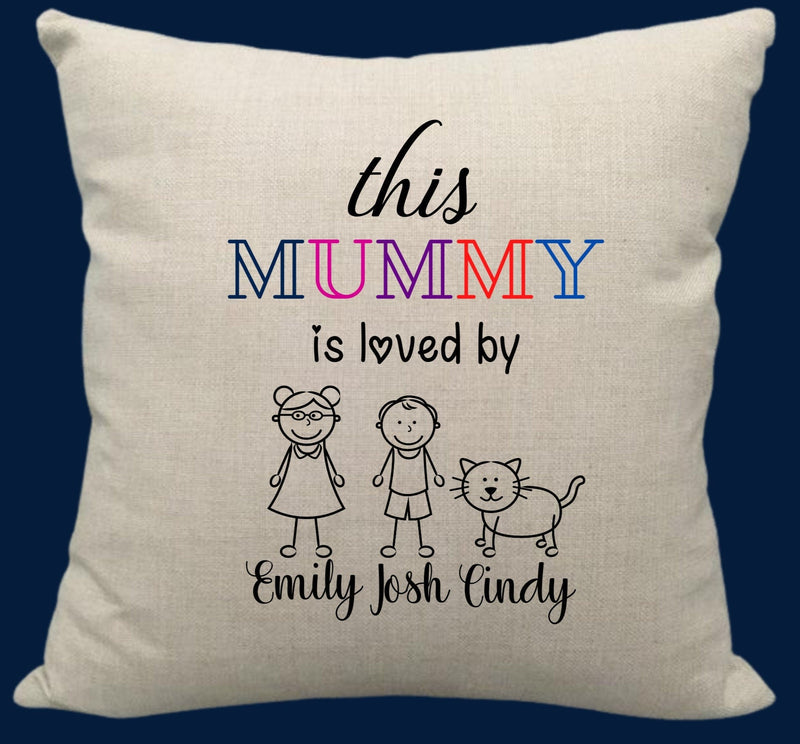 This Mummy is loved By Custom Cushion