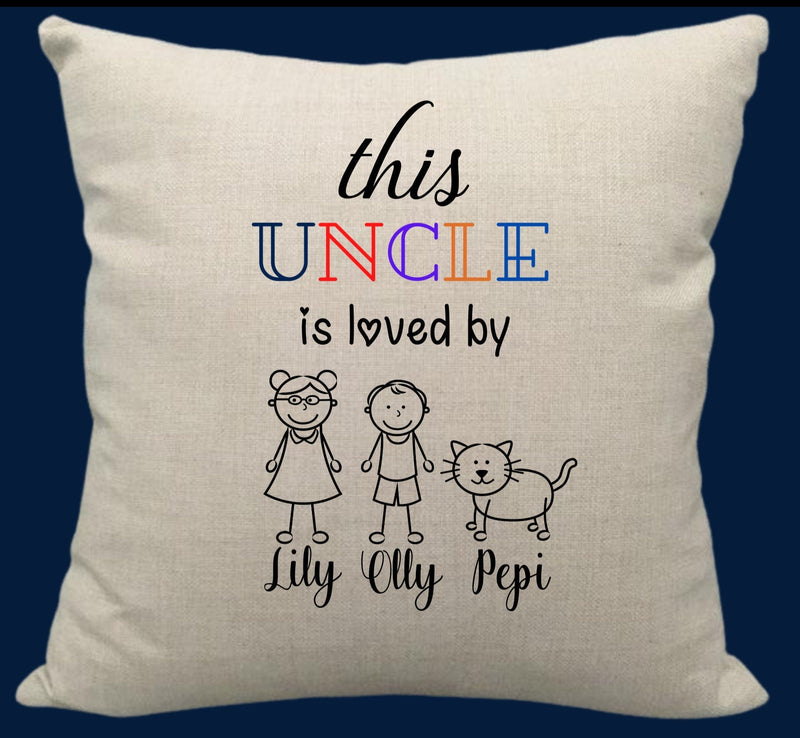 This Uncle Is Loved By Custom Cushion