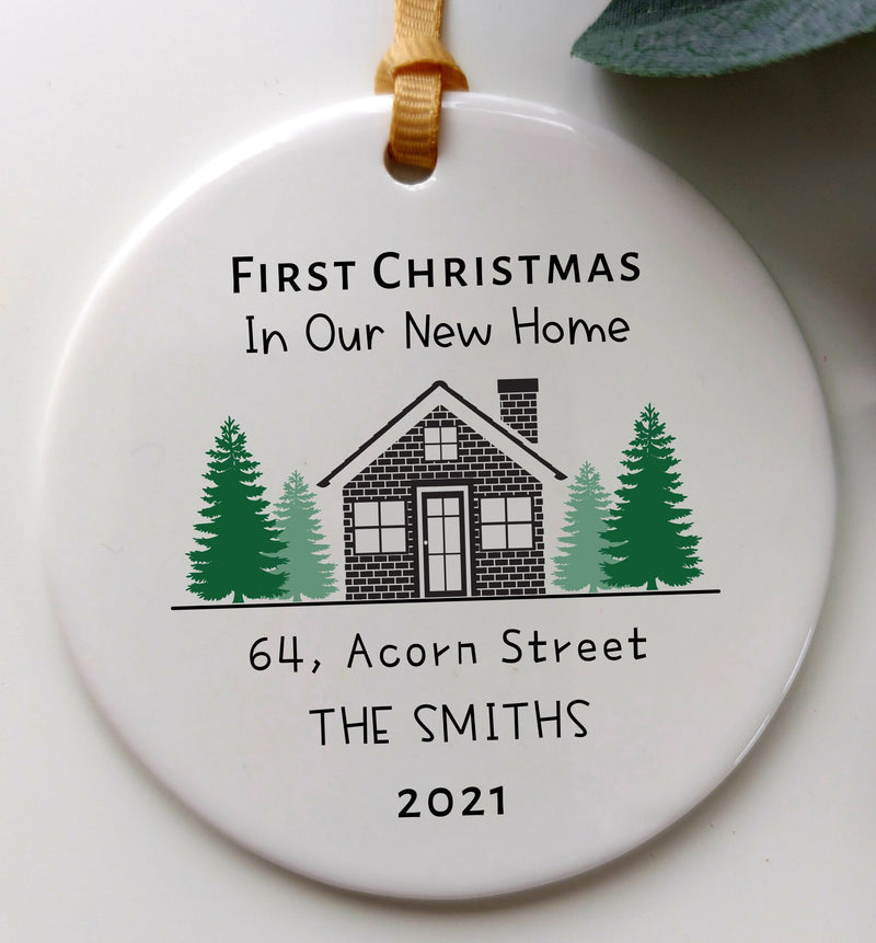 Personalised New Home First Christmas Tree Decoration