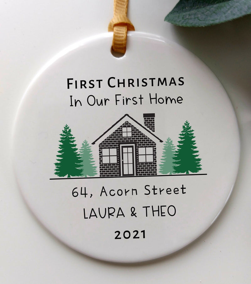 Personalised New Home First Christmas Tree Decoration