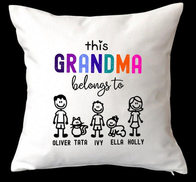 Personalised cushion for grandma