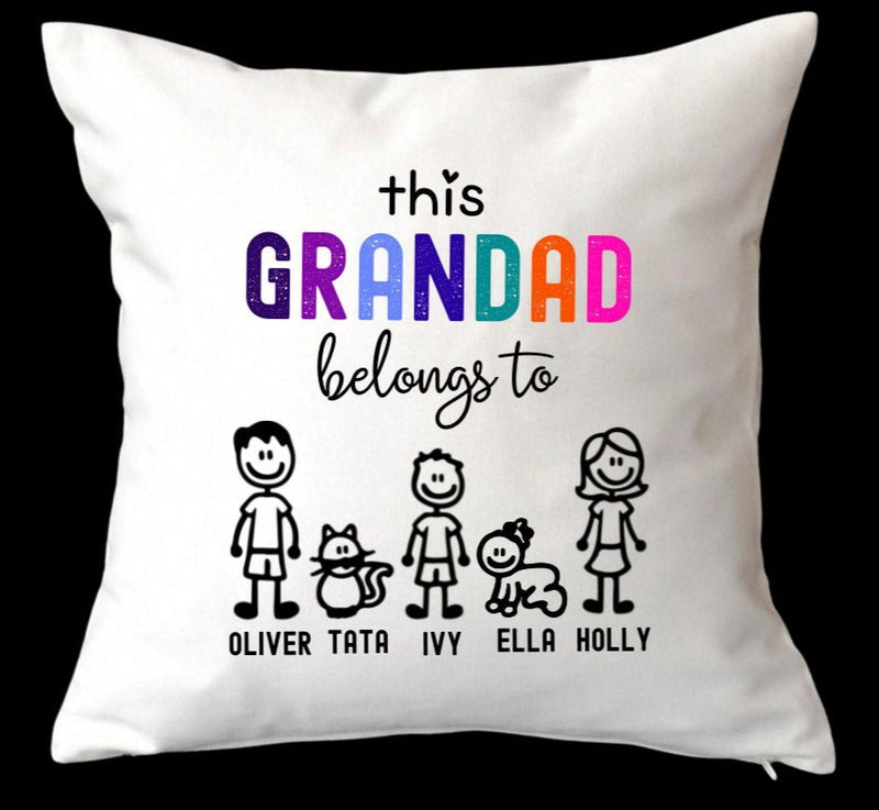 Personalised Cushion for Grandad