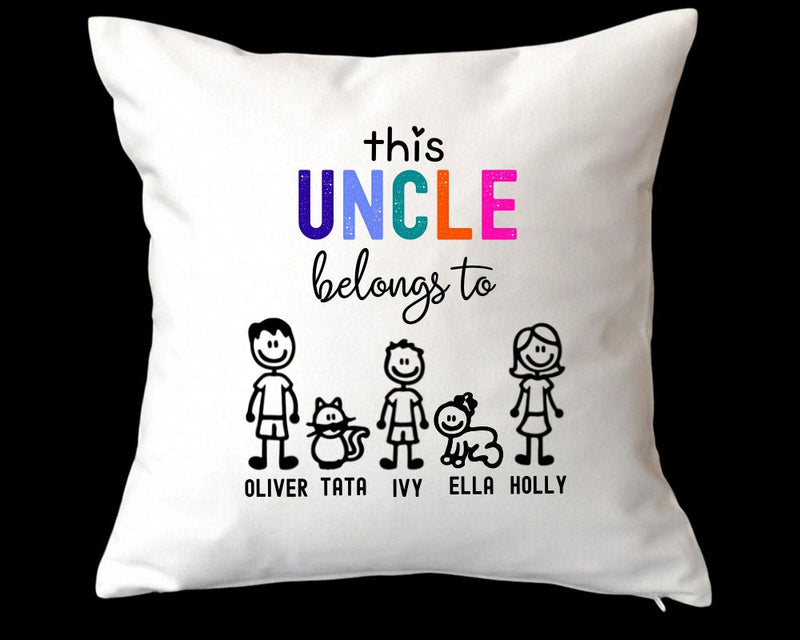 Personalised Cushion Gift for Uncle