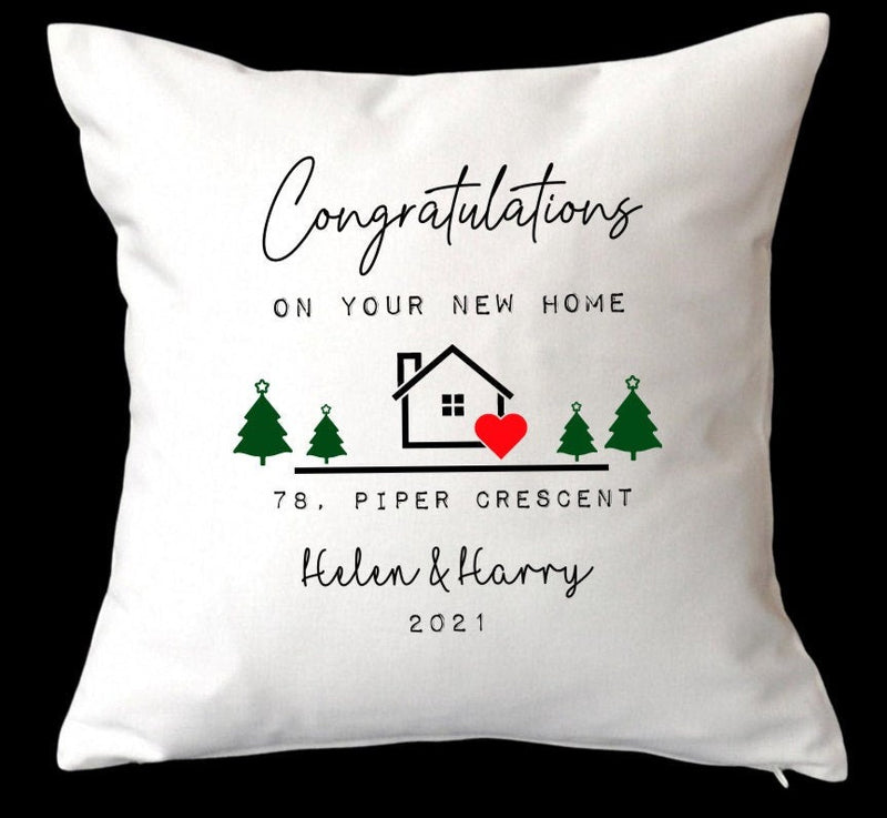 personalised new home cushion