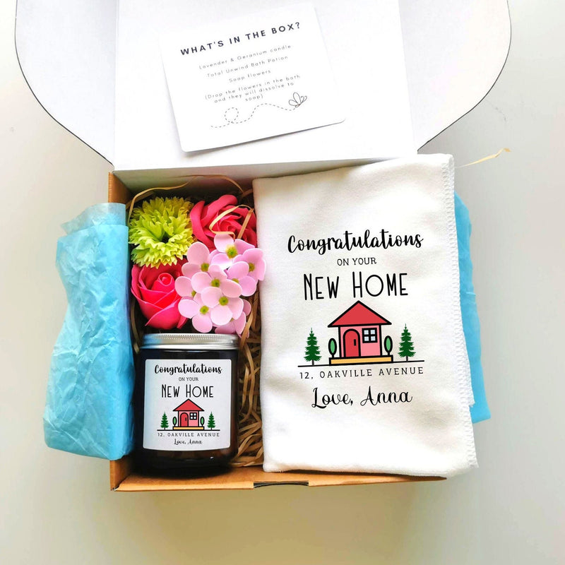 Personalised Pamper & Spa New Home Gift Box