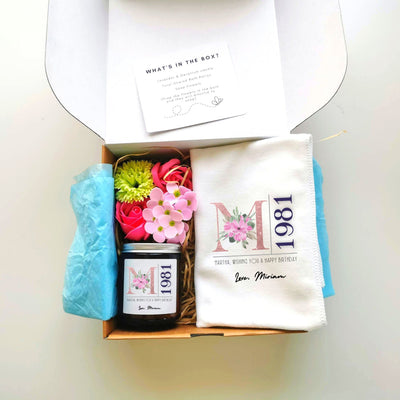 Personalised Pamper & Spa Birthday Gift Box for Her