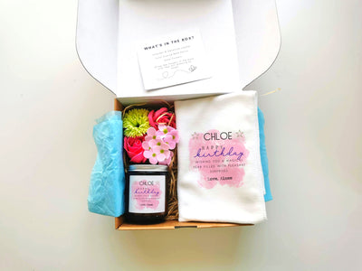 Personalised Pamper & Spa Birthday Gift Box for Her