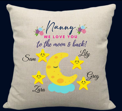 Love You To The Moon & Back Nanny Cushion