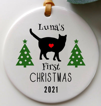 Personalised Pet's First Christmas Tree Ornament