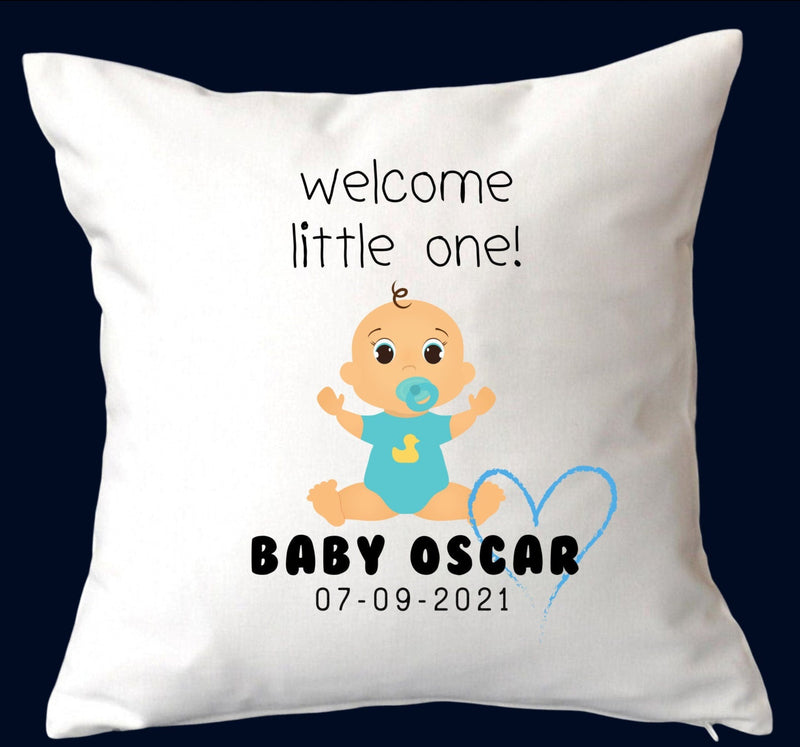 Personalised Christening Cushion Gift for Newborn