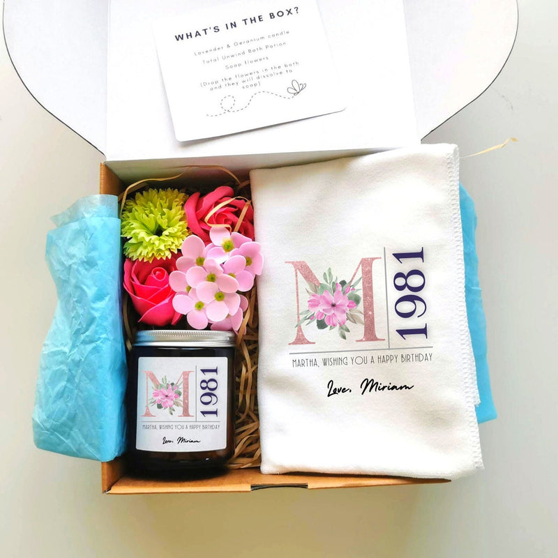 Personalised Pamper & Spa Birthday Gift Box for Her