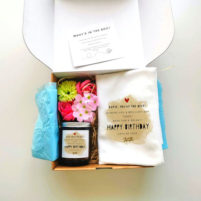 Personalised Pamper & Spa Birthday Gift Box for Her