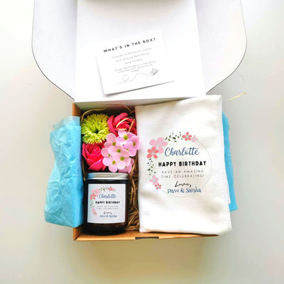 Personalised Pamper & Spa Birthday Gift Box for Her