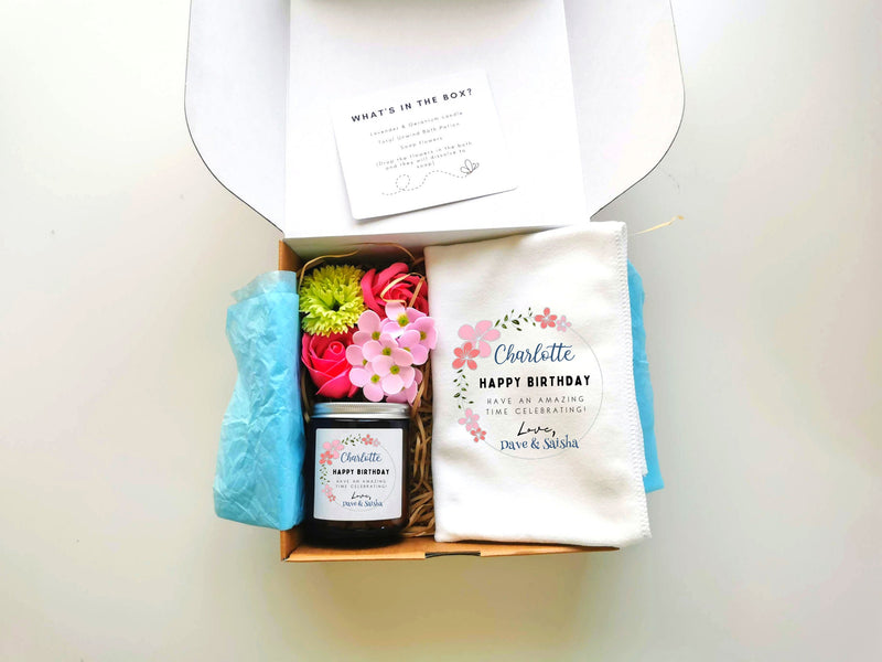 Personalised Pamper & Spa Birthday Gift Box for Her