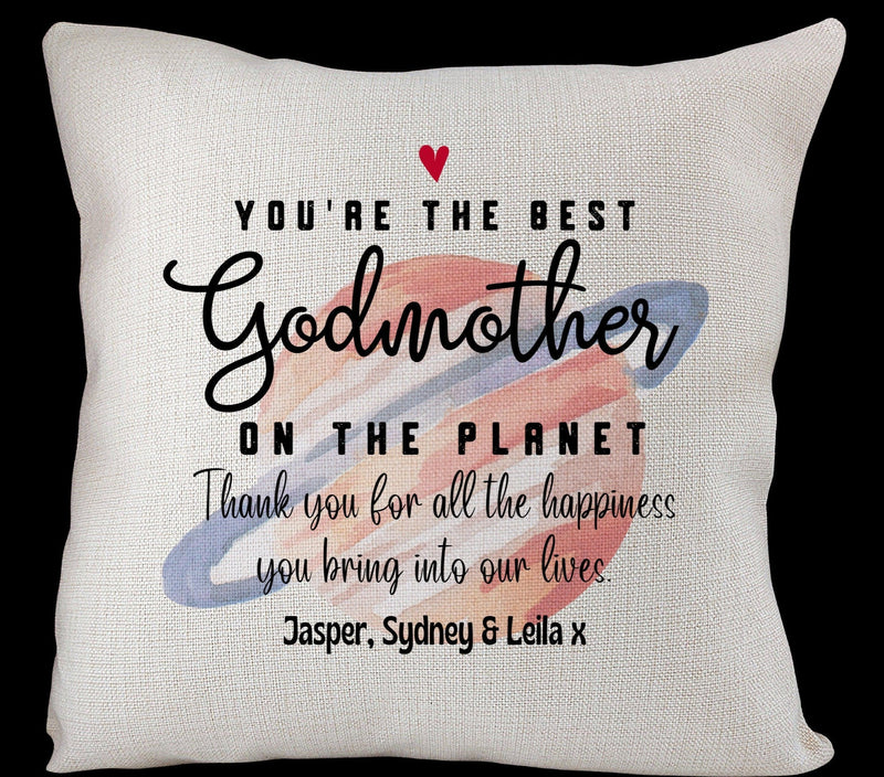 Personalised Cushion Gift for Godmother