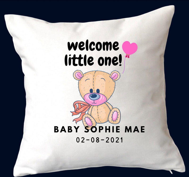 Personalised Christening Cushion Gift for Newborn