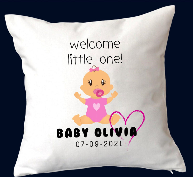 personalised christening cushion