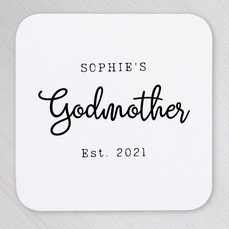 Personalised Coaster Gift for Godmother