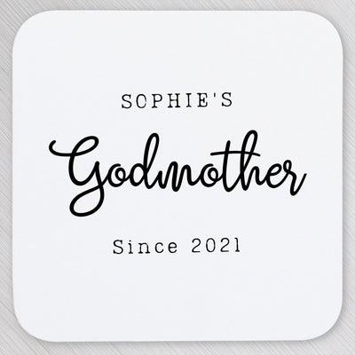 Personalised Coaster Gift for Godmother