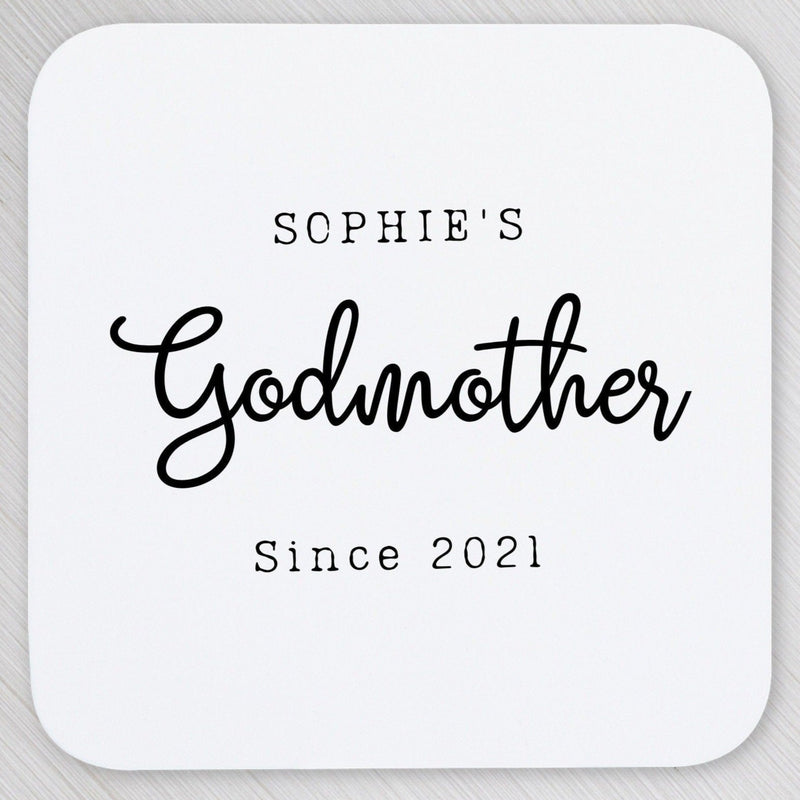 Personalised Coaster Gift for Godmother