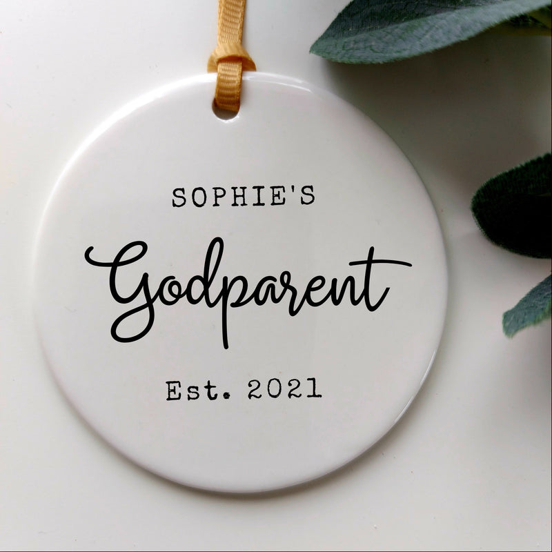 Personalised Ornament Gift for Godmother