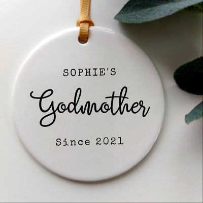 Personalised Ornament Gift for Godmother