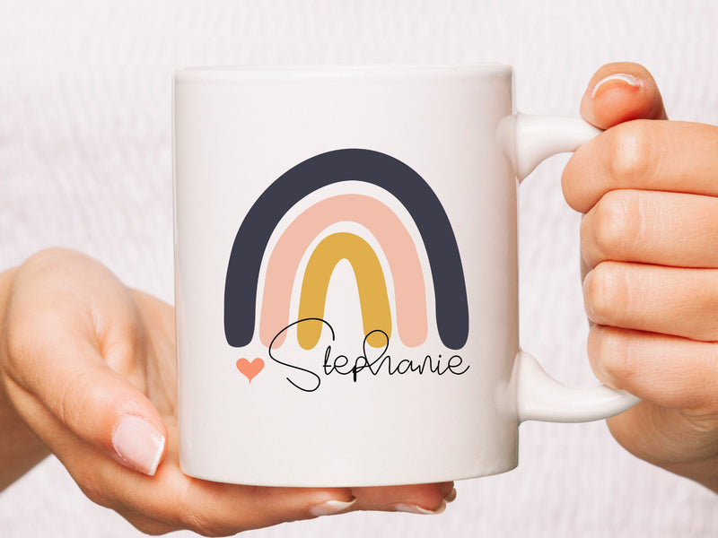 Personalised Boho Rainbow Mug Gift