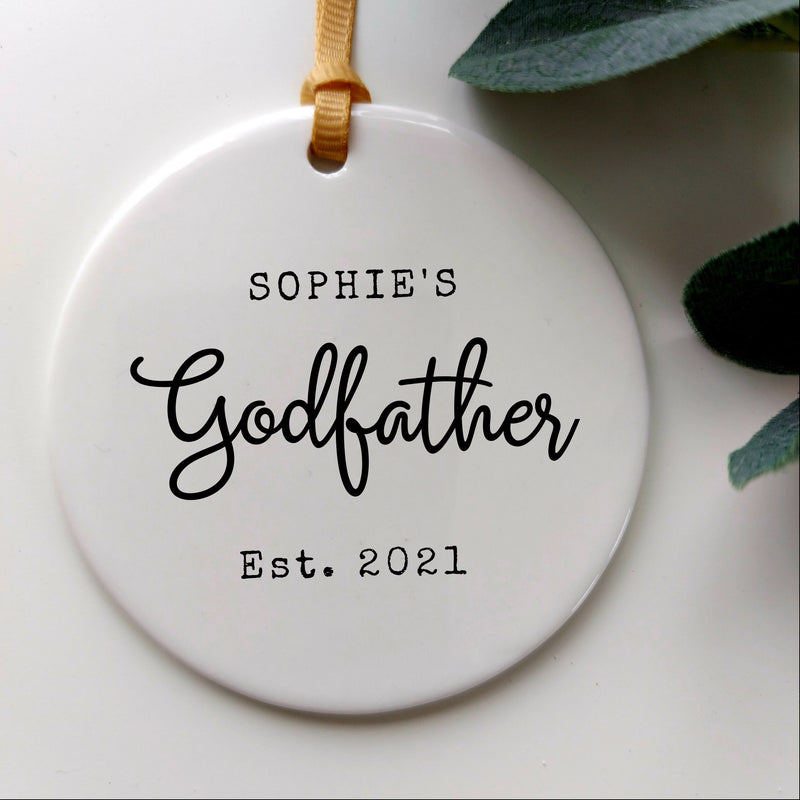 Personalised Ornament Gift for Godmother