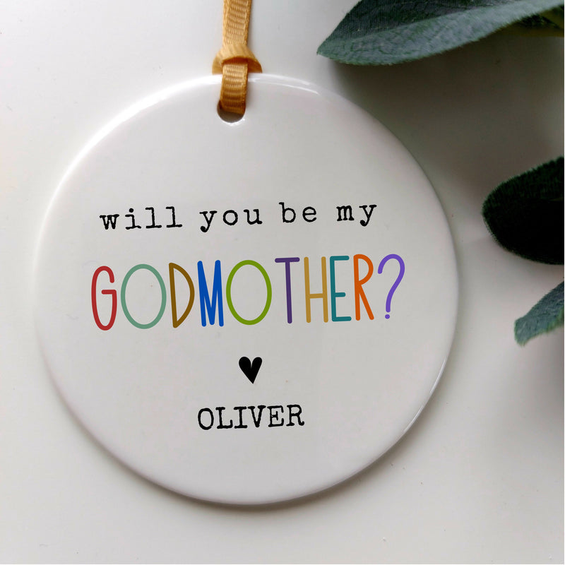 Personalised Ornament Gift for Godmother