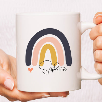 Personalised Boho Rainbow Mug Gift