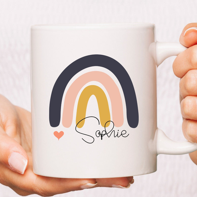 Personalised Boho Rainbow Mug Gift