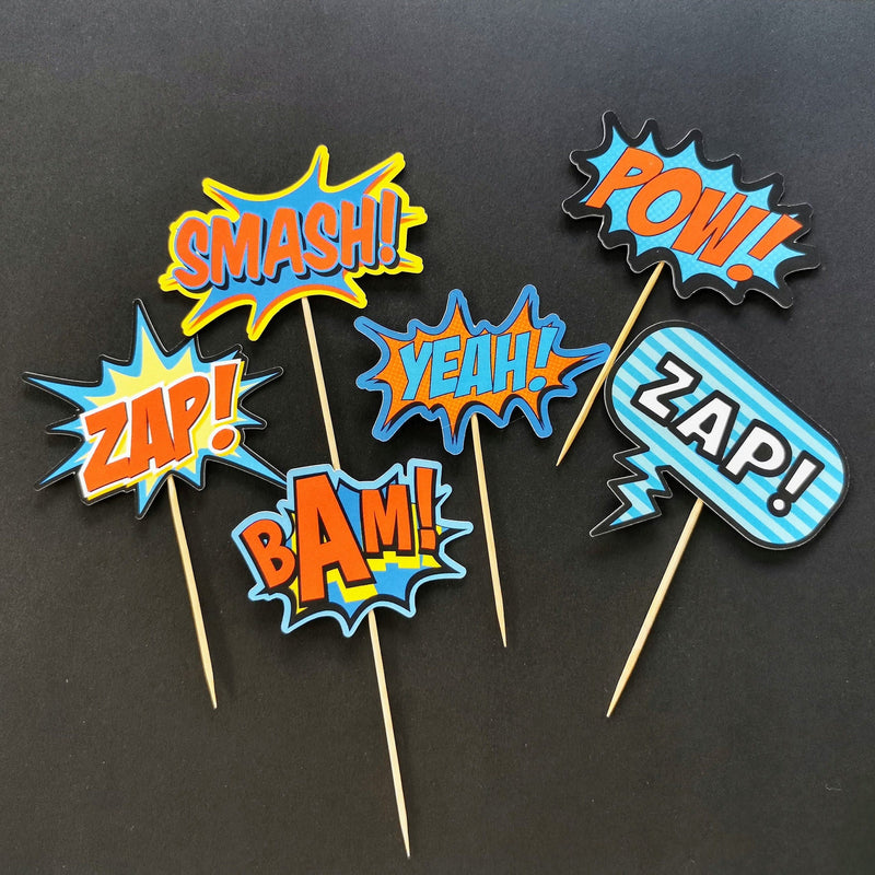 Personalised Superhero Boy Cake topper