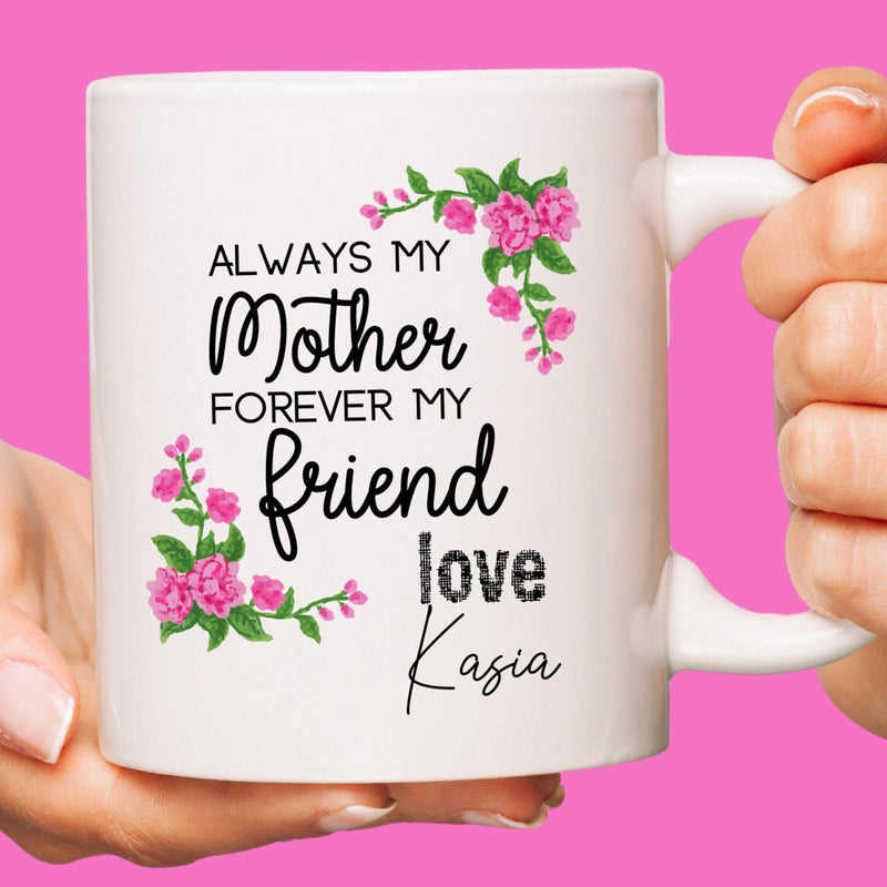 Custom Floral Coffee Mug Gift for Mum