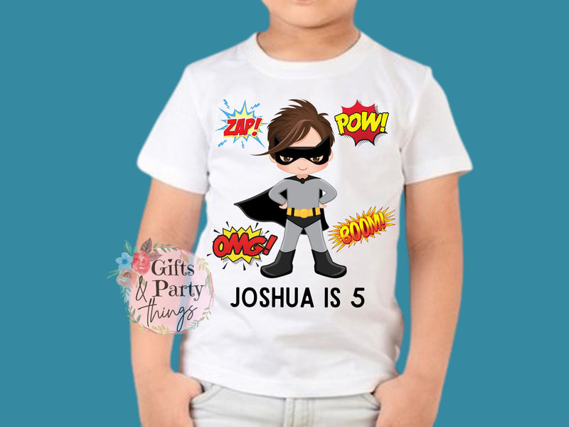 Personalised Superhero Boy T-shirt