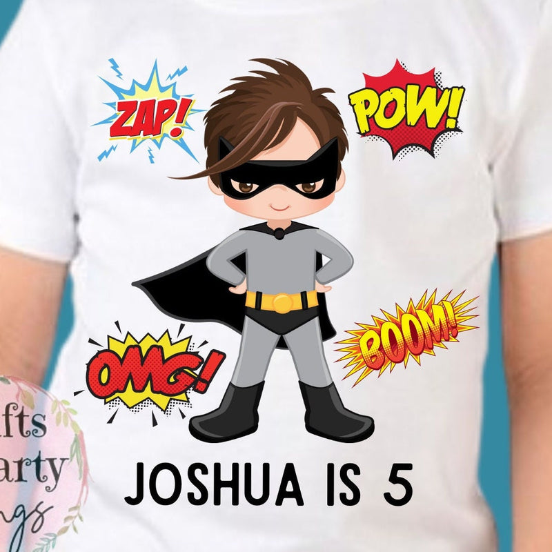 Personalised Superhero Boy T-shirt