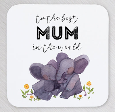 Personalised Elephants Mug Gift for Mum