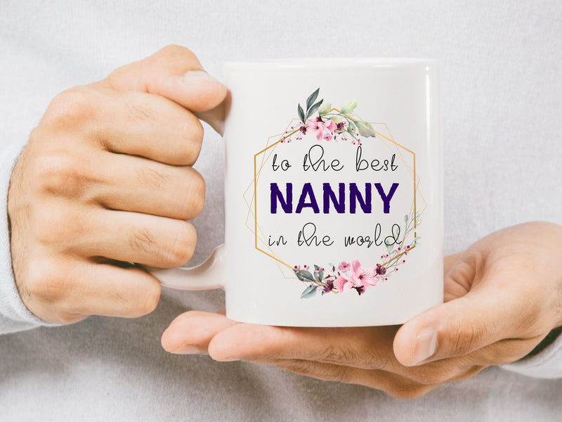 Floral Mug Gift for Nanny