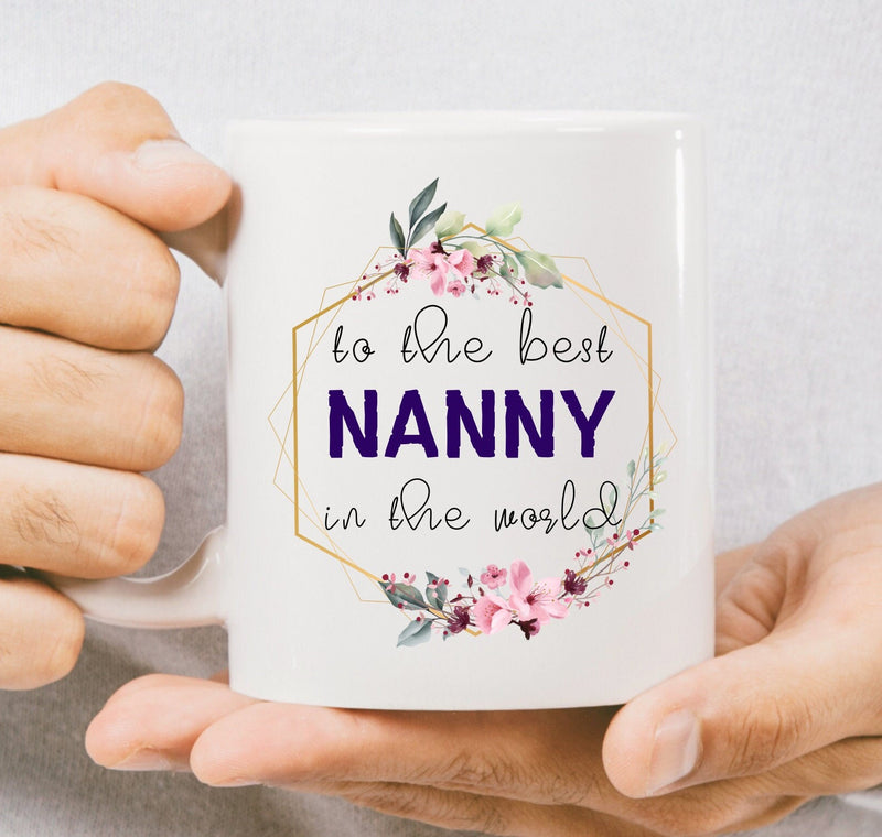 Floral Mug Gift for Nanny