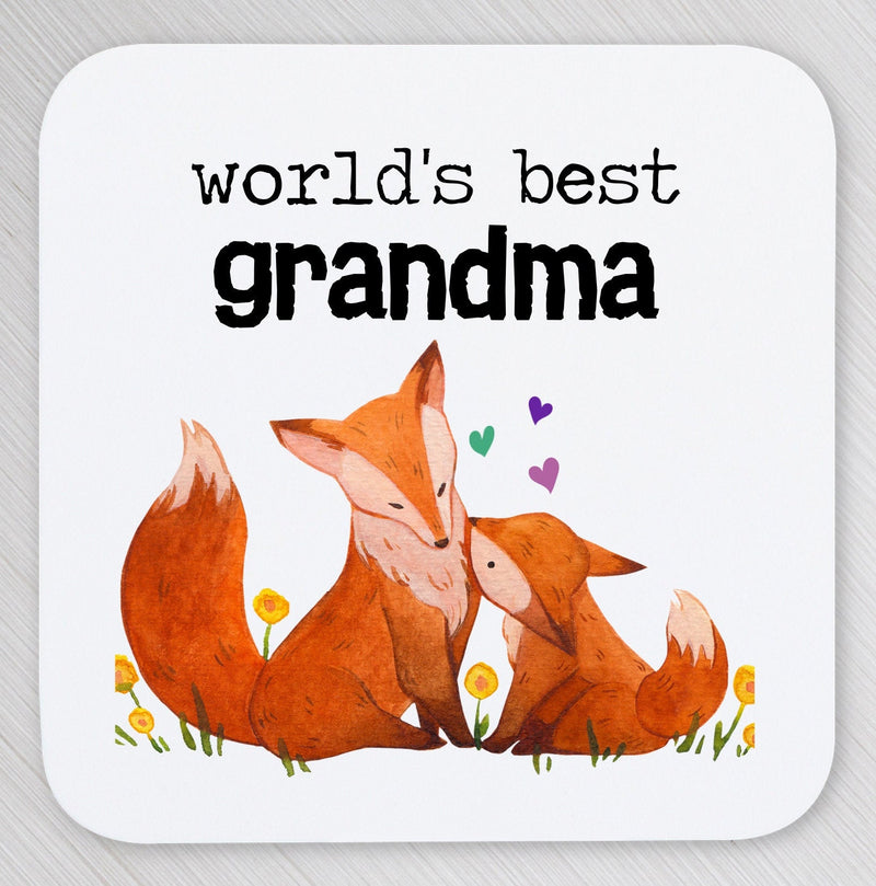 Personalised grandma coaster