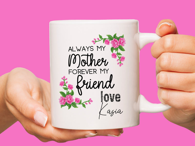 Custom Floral Coffee Mug Gift for Mum