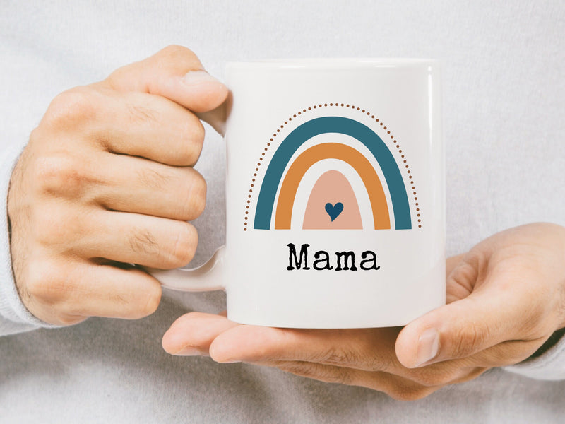 Boho Rainbow Mug Gift for Mama