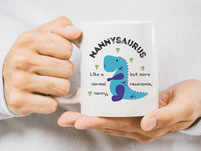 Nannysaurus Dinosaur Mug for Nanny