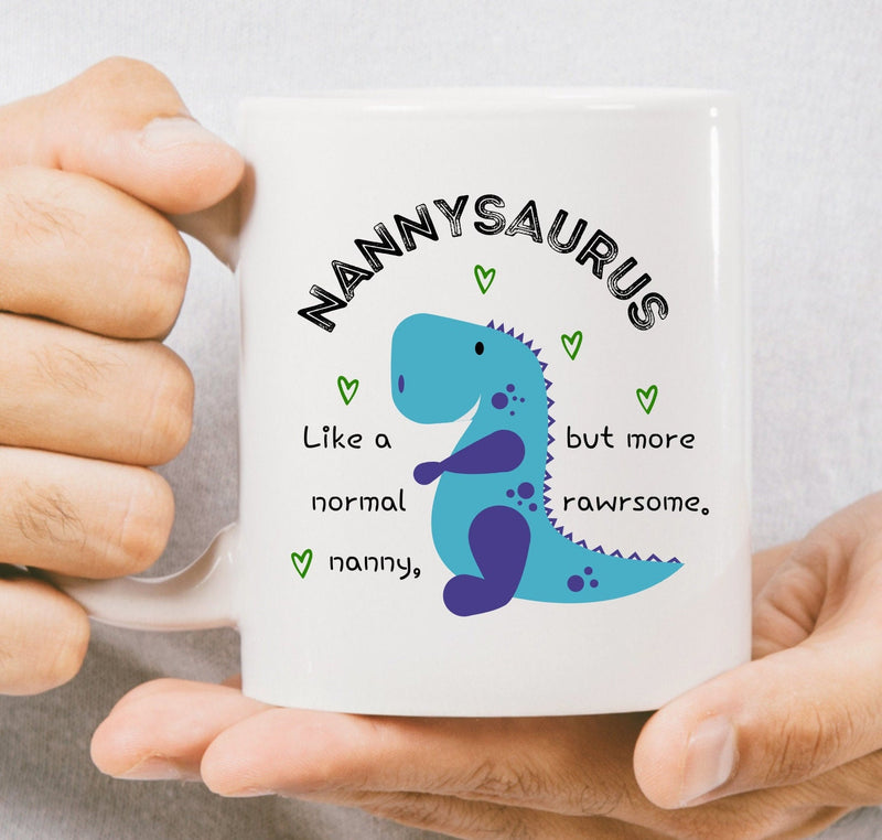 Nannysaurus Dinosaur Mug for Nanny