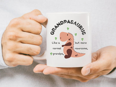 Grandpasaurus Dinosaur Mug Gift for Grandpa