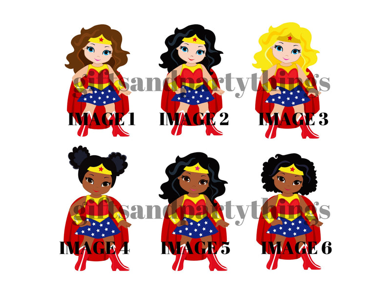 Personalised Superhero Girl T-shirt