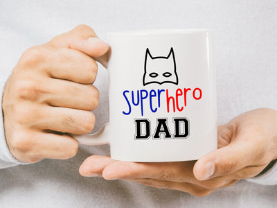 Superhero Mug Gift for Dad