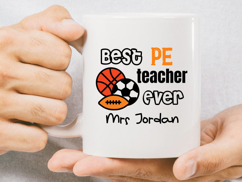 Personalised Mug Gift for PE Teacher