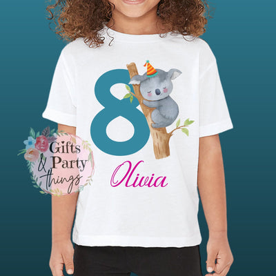 Personalised Koala Birthday T-shirt