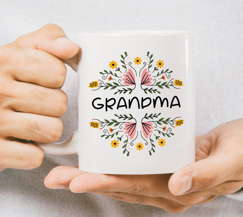 Floral Mug Gift for Grandma