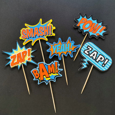 Personalised Superhero Boy Cake topper